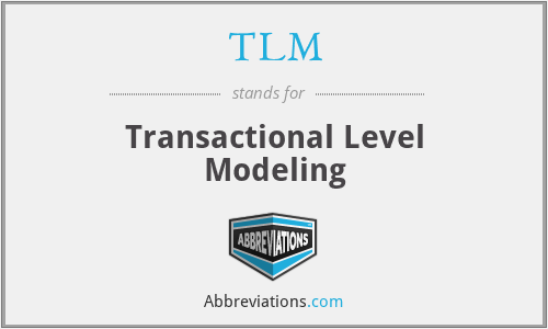 TLM - Transactional Level Modeling