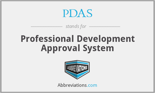 PDAS - Professional Development Approval System