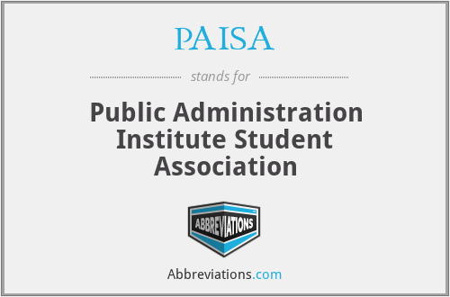 PAISA - Public Administration Institute Student Association