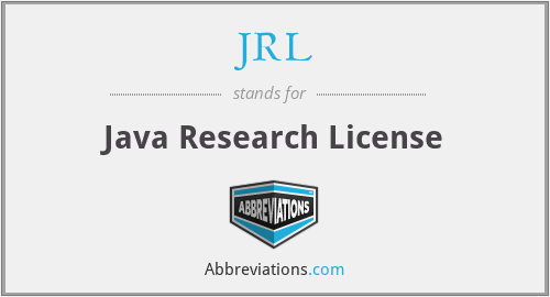 JRL - Java Research License
