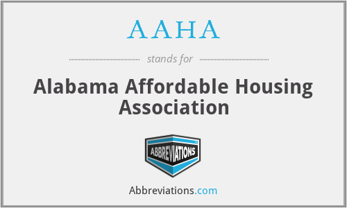 AAHA - Alabama Affordable Housing Association