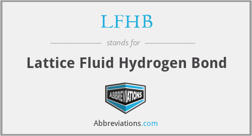 LFHB - Lattice Fluid Hydrogen Bond