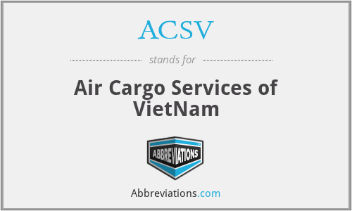 ACSV - Air Cargo Services of VietNam
