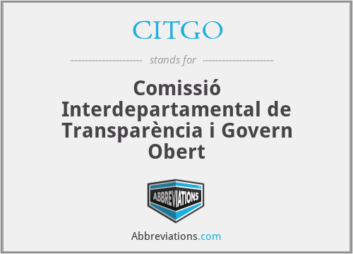 CITGO - Comissió Interdepartamental de Transparència i Govern Obert