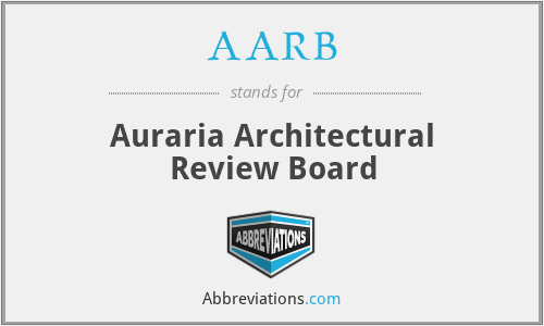 AARB - Auraria Architectural Review Board