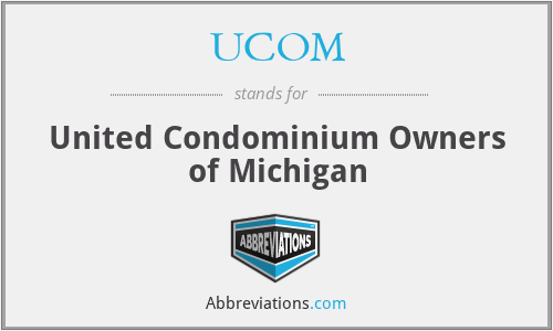 UCOM - United Condominium Owners of Michigan