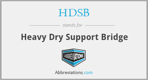 HDSB - Heavy Dry Support Bridge
