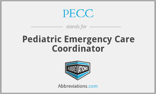 PECC - Pediatric Emergency Care Coordinator