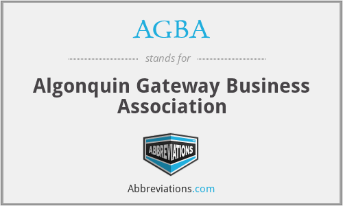 AGBA - Algonquin Gateway Business Association