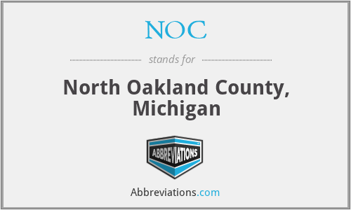 NOC - North Oakland County, Michigan