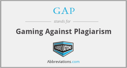 GAP - Gaming Against Plagiarism