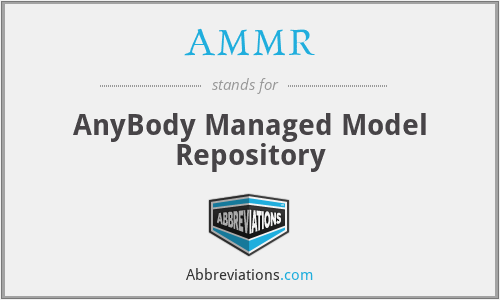 AMMR - AnyBody Managed Model Repository