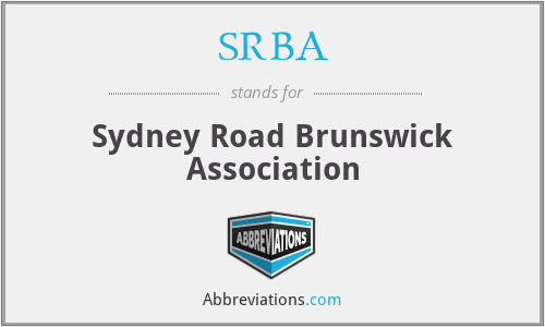 SRBA - Sydney Road Brunswick Association