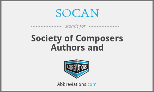 SOCAN - Society of Composers Authors and