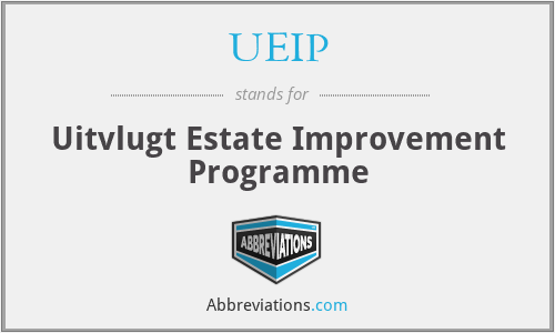 UEIP - Uitvlugt Estate Improvement Programme