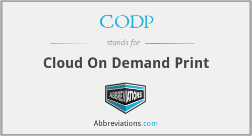 CODP - Cloud On Demand Print