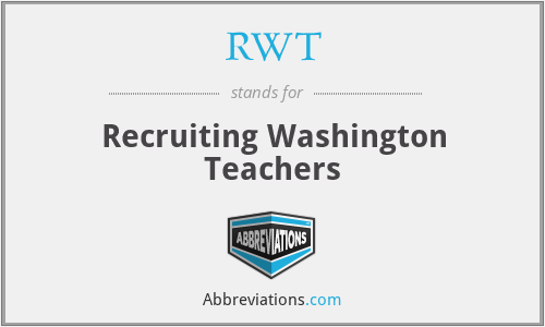 RWT - Recruiting Washington Teachers