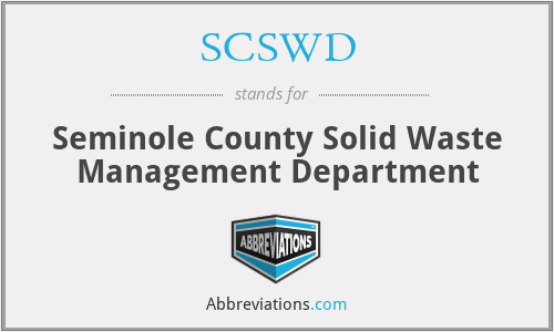 SCSWD - Seminole County Solid Waste Management Department