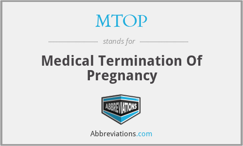 MTOP - Medical Termination Of Pregnancy