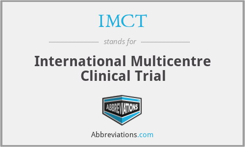 IMCT - International Multicentre Clinical Trial