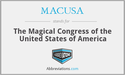 MACUSA - The Magical Congress of the United States of America