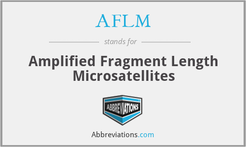 AFLM - Amplified Fragment Length Microsatellites