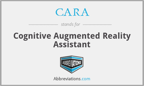 CARA - Cognitive Augmented Reality Assistant