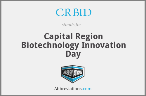 CRBID - Capital Region Biotechnology Innovation Day