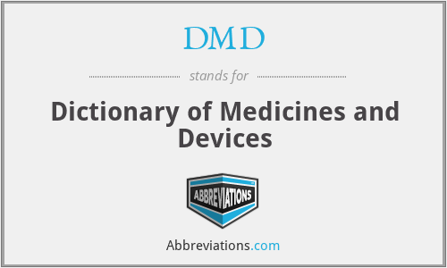 DMD - Dictionary of Medicines and Devices