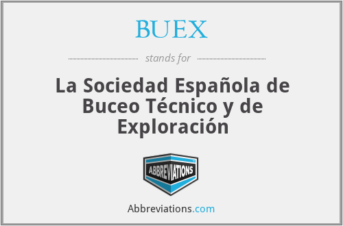 BUEX - La Sociedad Española de Buceo Técnico y de Exploración