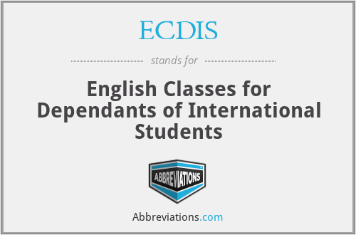 ECDIS - English Classes for Dependants of International Students