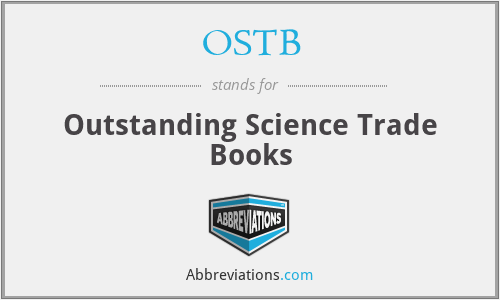 OSTB - Outstanding Science Trade Books
