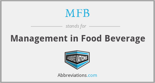 MFB - Management in Food Beverage