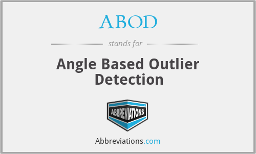 ABOD - Angle Based Outlier Detection