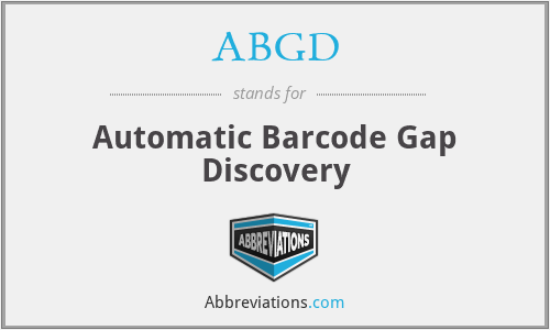 ABGD - Automatic Barcode Gap Discovery