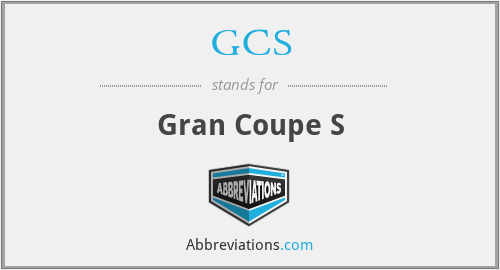 GCS - Gran Coupe S