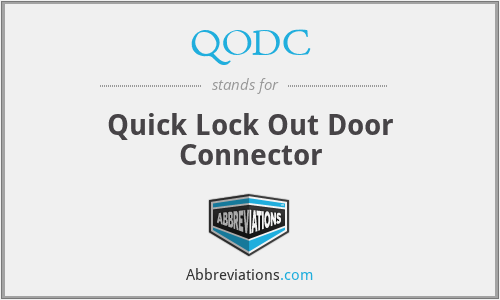 QODC - Quick Lock Out Door Connector