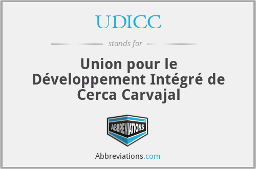 UDICC - Union pour le Développement Intégré de Cerca Carvajal