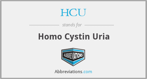 HCU - Homo Cystin Uria