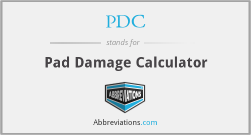 PDC - Pad Damage Calculator