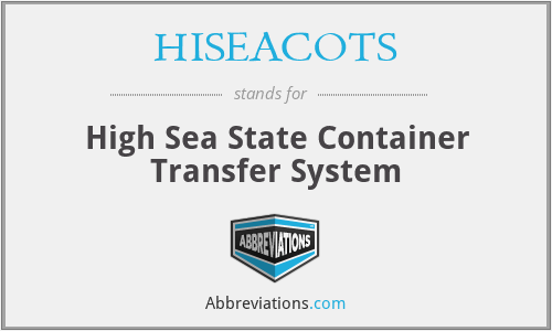 HISEACOTS - High Sea State Container Transfer System