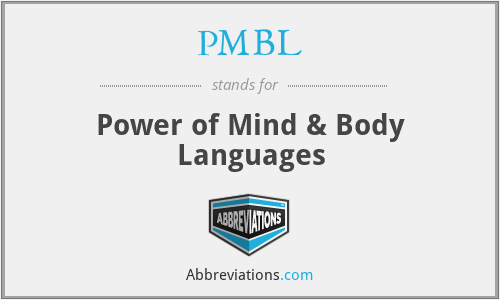 PMBL - Power of Mind & Body Languages