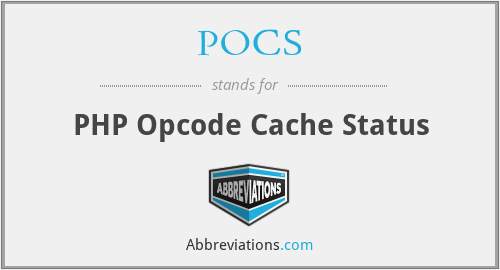 POCS - PHP Opcode Cache Status
