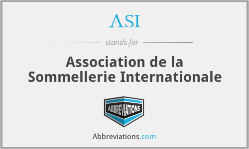 ASI - Association de la Sommellerie Internationale
