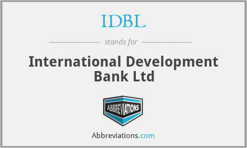 IDBL - International Development Bank Ltd