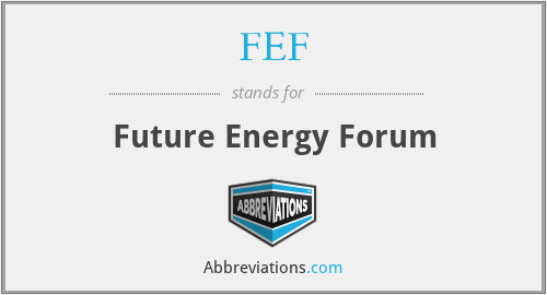 FEF - Future Energy Forum