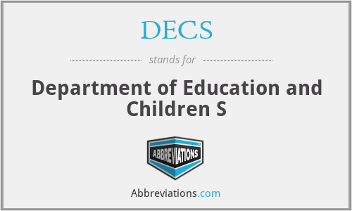 DECS - Department of Education and Children S