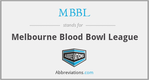 MBBL - Melbourne Blood Bowl League