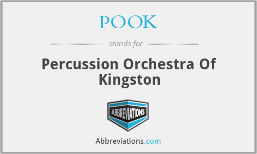 POOK - Percussion Orchestra Of Kingston