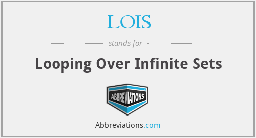 LOIS - Looping Over Infinite Sets